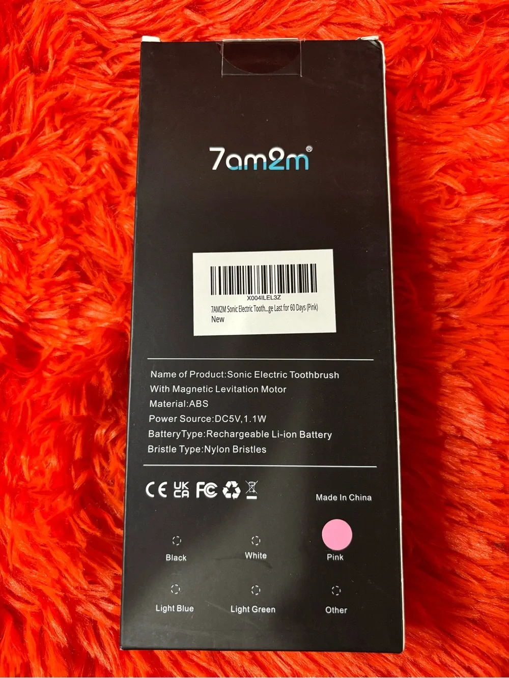 7am2m + HANGSUN Oral Care Set - Black Electric Toothbrush & Mint Oral Irrigator